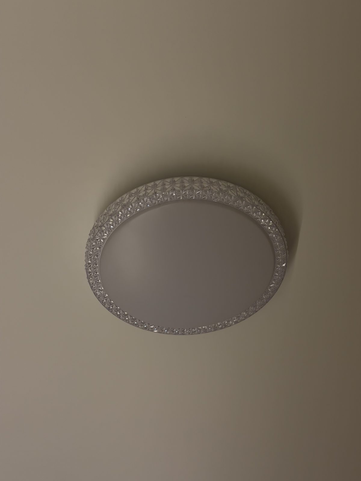 Plafon de cristal facetado